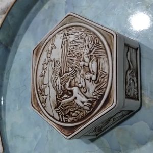 Vintage 1980 Avon ceramic duck trinket box